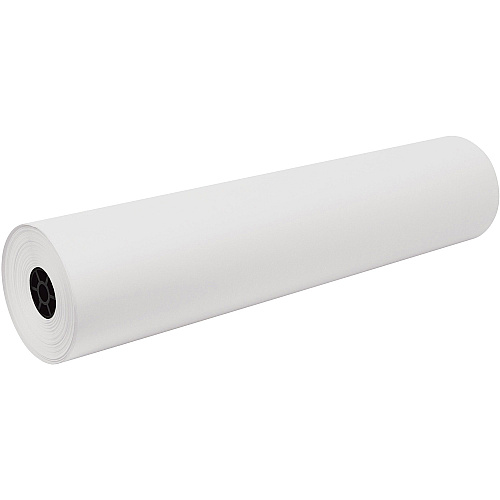 Tru-Ray Construction Paper Art Roll Mural, Art Project, Banner - 36" Width x 500 ft Length - White - Sulphite - 1 Roll (P100599)
