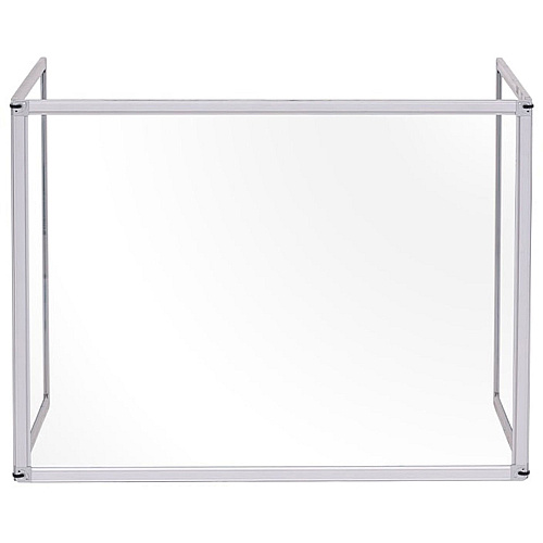 Bi-silque Desktop Divider Glass Barrier Aluminum - Glass (GL07219101)