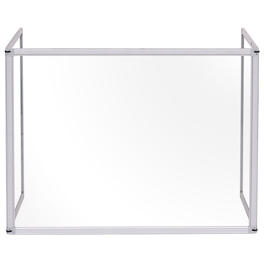 Bi-silque Desktop Divider Glass Barrier Aluminum - Glass (GL07219101)