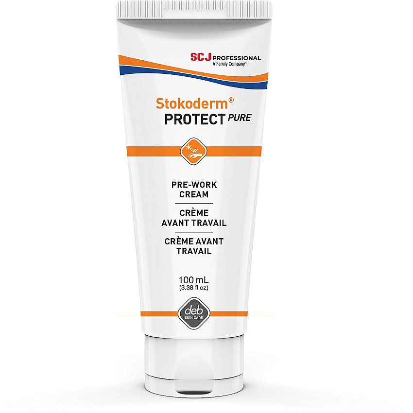 SC Johnson Stokoderm Protect Pure Skin Cream Tube Cream - 3.38 fl oz - Tube - Skin - Fragrance-free Tube - 12 / Carton (UPW100ML)