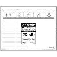 At-A-Glance Disposable Clean Sheets Supports Desk - Rectangular - Disposable - White - 25 / Pack (SK2628)