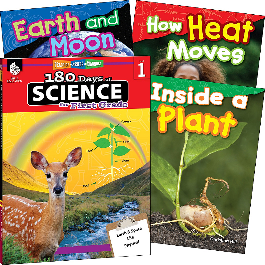 Shell Education Learn At Home Science 4-book Set Printed Book Book - Grade 1 - English - 1 Set (118402)