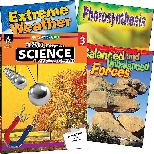 Shell Education Learn At Home Science 4-book Set Printed Book Book - Grade 3 - English - 1 Set (118404)