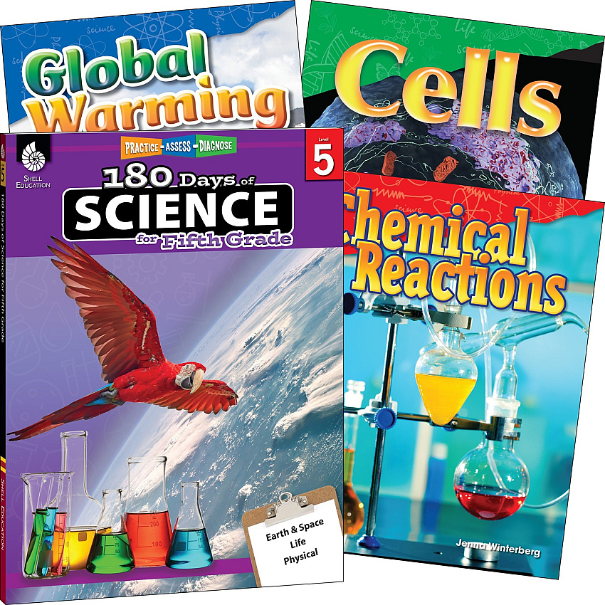 Shell Education Learn At Home Science 4-book Set Printed Book Book - Grade 5 - English - 1 Set (118406)