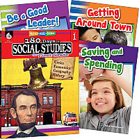 Shell Education Learn At Home Social Studies Books Printed Book Book - Grade 1 - English - 1 Set (118395)