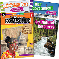 Shell Education Learn At Home Social Studies Books Printed Book Book - Grade 3 - English - 1 Set (118397)