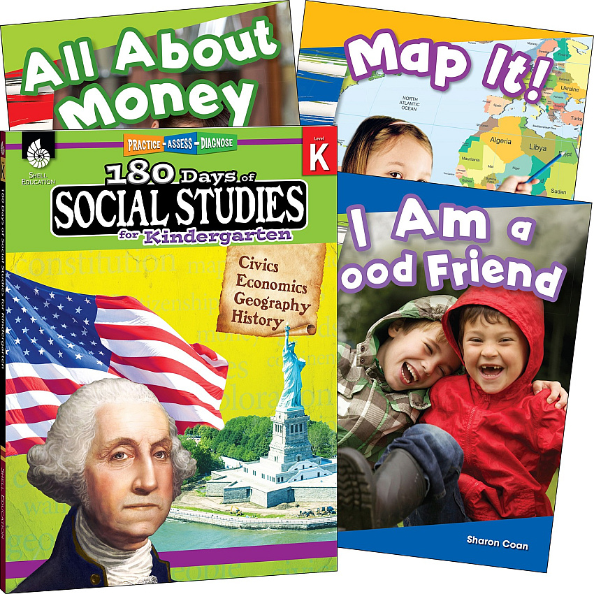 Shell Education Learn At Home Social Studies Books Printed Book Book - Grade K - English - 1 Set (118394)