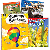 Shell Education Learn-At-Home Summer Science Set Printed Book by Jodene Smith 196 Pages - Book - Grade K-1 - Multilingual - 1 Set (51677)