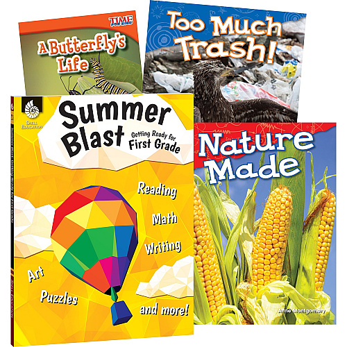 Shell Education Learn-At-Home Summer Science Set Printed Book by Jodene Smith 196 Pages - Book - Grade K-1 - Multilingual - 1 Set (51677)