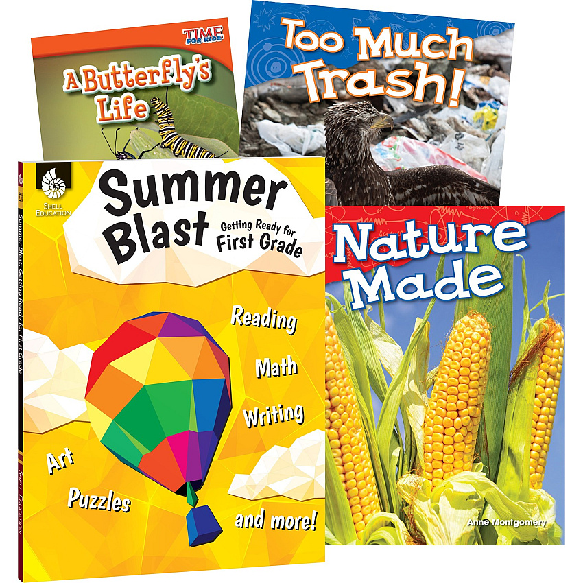 Shell Education Learn-At-Home Summer Science Set Printed Book by Jodene Smith 196 Pages - Book - Grade K-1 - Multilingual - 1 Set (51677)