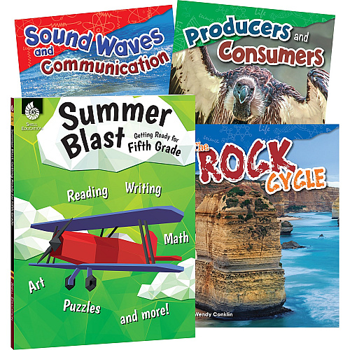 Shell Education Learn-At-Home Summer Science Set Printed Book by Wendy Conklin 224 Pages - Book - Grade 4-5 - Multilingual - 1 Set (51681)
