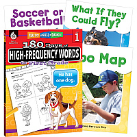 Shell Education Learn At Home Grade 1 Frequency Words Printed Book Book - Grade 1 - Multilingual - 1 Set (109746)