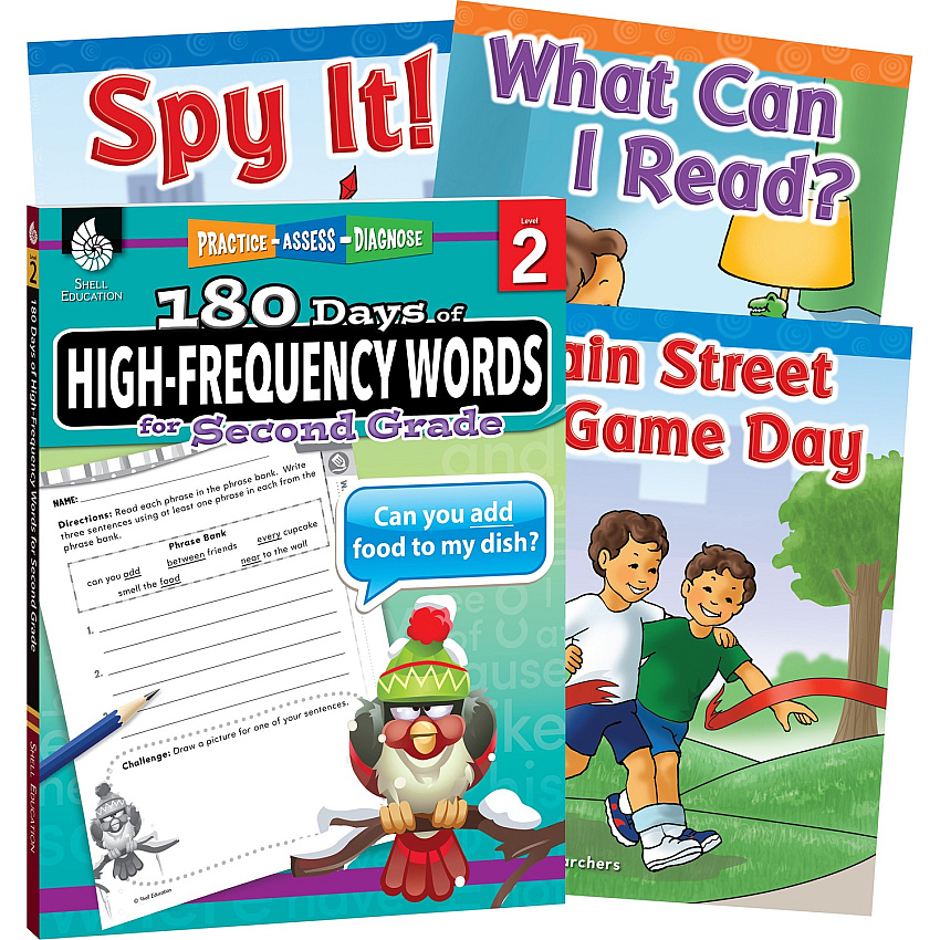 Shell Education Learn At Home Grade 2 Frequency Words Printed Book Book - Grade Pre K-2 - Multilingual - 1 Set (109747)