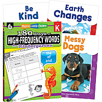 Shell Education Learn At Home Grade K Frequency Words Printed Book Book - Grade Pre K-K - Multilingual - 1 Set (109745)