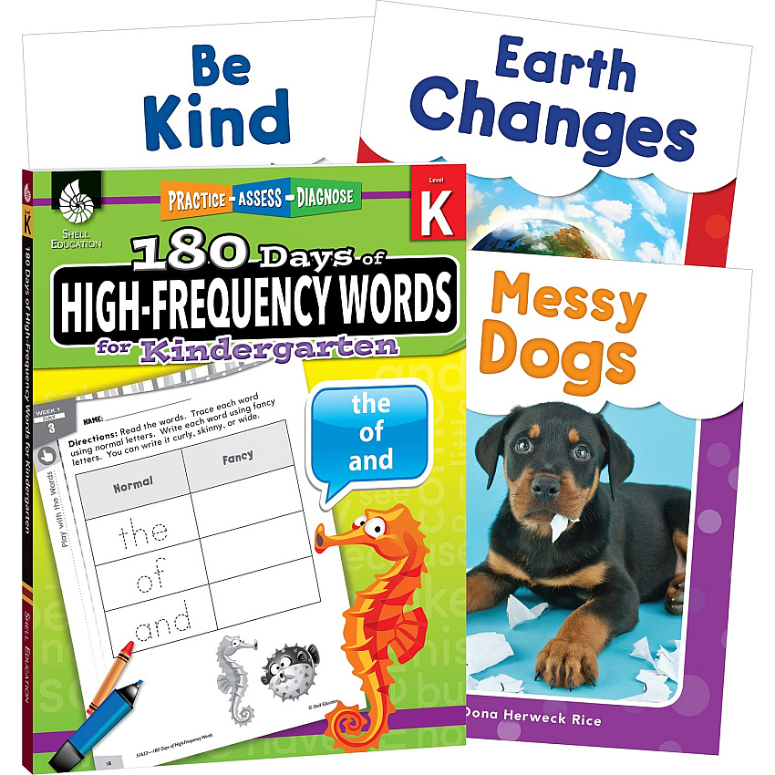 Shell Education Learn At Home Grade K Frequency Words Printed Book Book - Grade Pre K-K - Multilingual - 1 Set (109745)