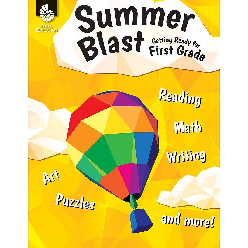 Shell Education Summer Blast Student Workbook Printed Book by Jodene Smith 128 Pages - Book - Grade K-1 - Multilingual - 1 Each (51551)