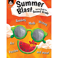 Shell Education Summer Blast Student Workbook Printed Book by Jodene Smith 128 Pages - Book - Grade 1-2 - Multilingual - 1 Each (51552)
