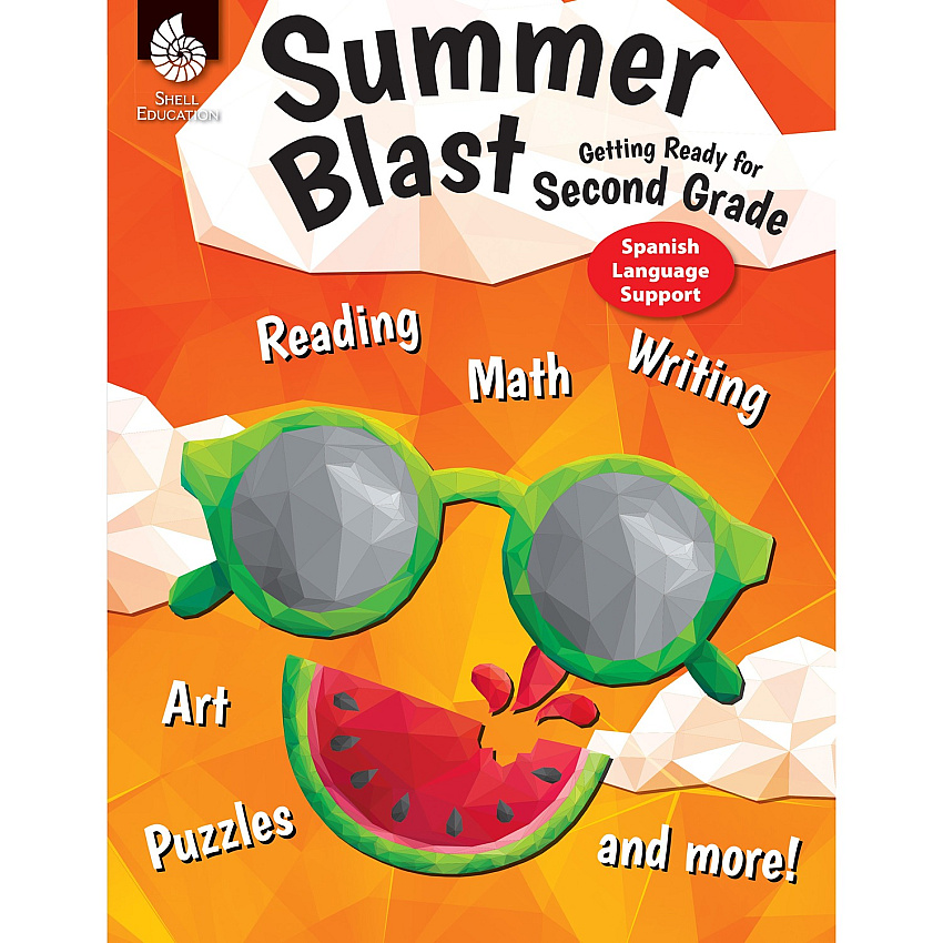 Shell Education Summer Blast Spanish Workbook Printed Book Book - Grade 1-2 - Spanish - 1 Each (86127)