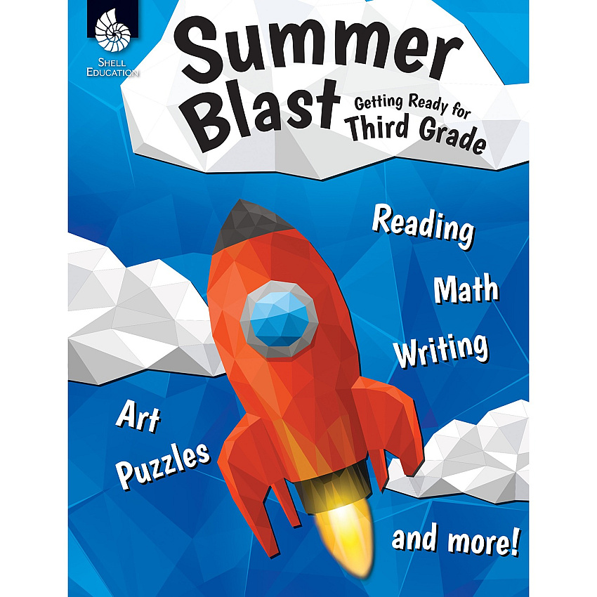 Shell Education Summer Blast Student Workbook Printed Book by Wendy Conklin 128 Pages - Book - Grade 2-3 - Multilingual - 1 Each (51553)