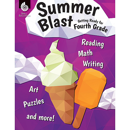 Shell Education Summer Blast Student Workbook Printed Book by Wendy Conklin 128 Pages - Book - Grade 3-4 - Multilingual - 1 Each (51554)