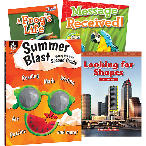 Shell Education Learn-At-Home Grade 2 Summer STEM Set Printed Book by Jodene Smith, Suzanne I. Barchers 204 Pages - Book - Grade 1-2 - Multilingual - 1 Set (51672)