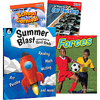 Shell Education Learn-At-Home Grade 3 Summer STEM Set Printed Book by Wendy Conklin, Debra J. Housel 212 Pages - Book - Grade 2-3 - Multilingual - 1 Set (51673)