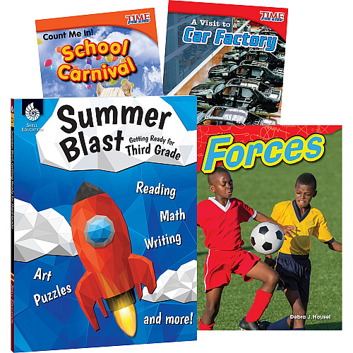 Shell Education Learn-At-Home Grade 3 Summer STEM Set Printed Book by Wendy Conklin, Debra J. Housel 212 Pages - Book - Grade 2-3 - Multilingual - 1 Set (51673)