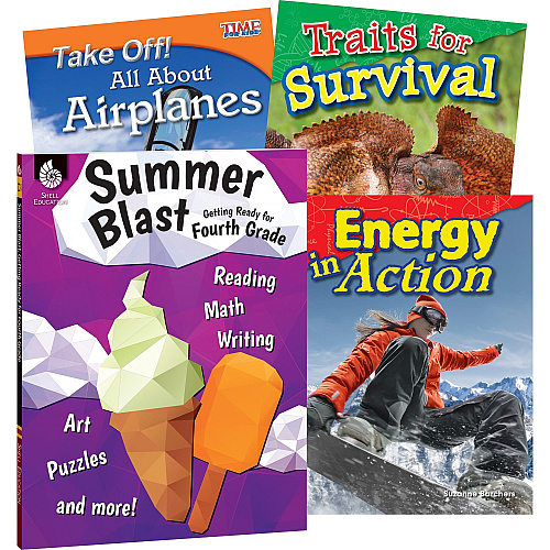 Shell Education Learn-At-Home Grade 4 Summer STEM Set Printed Book by Jennifer Prior, Wendy Conklin, Suzanne I. Barchers 220 Pages - Book - Grade 3-4 - Multilingual - 1 Set (51674)