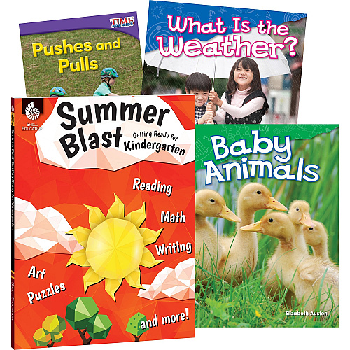 Shell Education Learn-At-Home Grade K Summer STEM Set Printed Book by Jodene Smith 188 Pages - Book - Grade Pre K-K - Multilingual - 1 Set (51670)