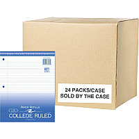 Roaring Spring College Ruled Filler Paper 130 Sheets - 260 Pages - Printed - Ring - Both Side Ruling Surface - College Ruled Front Ruling - Red Margin - 3 Hole(s) - 15 lb Basis Weight - 56 g/m² Grammage - Letter - 8 1/2" x 11" Sheet Size -  (83935CS)