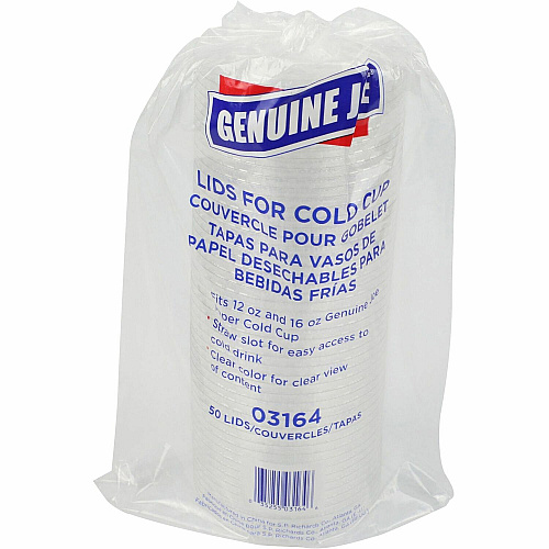 Genuine Joe Paper Cup Lids Paper - Clear - 50 / Pack (GJO03164)