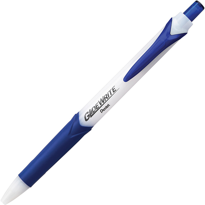 Pentel GlideWrite 1.0mm Ballpoint Pen 1 mm Pen Point - Blue Ink - Gel-based - 12 / Pack (BX910CSW2)