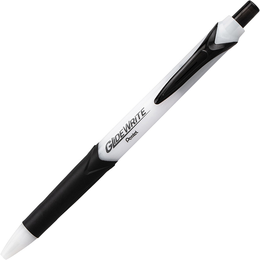Pentel GlideWrite 1.0mm Ballpoint Pen 1 mm Pen Point Size - Black Gel-based Ink - 24 / Pack (BX910ASW2)