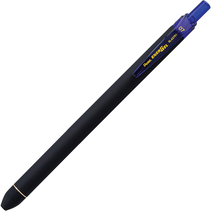 EnerGel 0.7mm Retractable Pens 0.7 mm Pen Point - Retractable - Blue Ink - Liquid Gel Ink - Rubberized Barrel - 1 Dozen (BL437R1C)