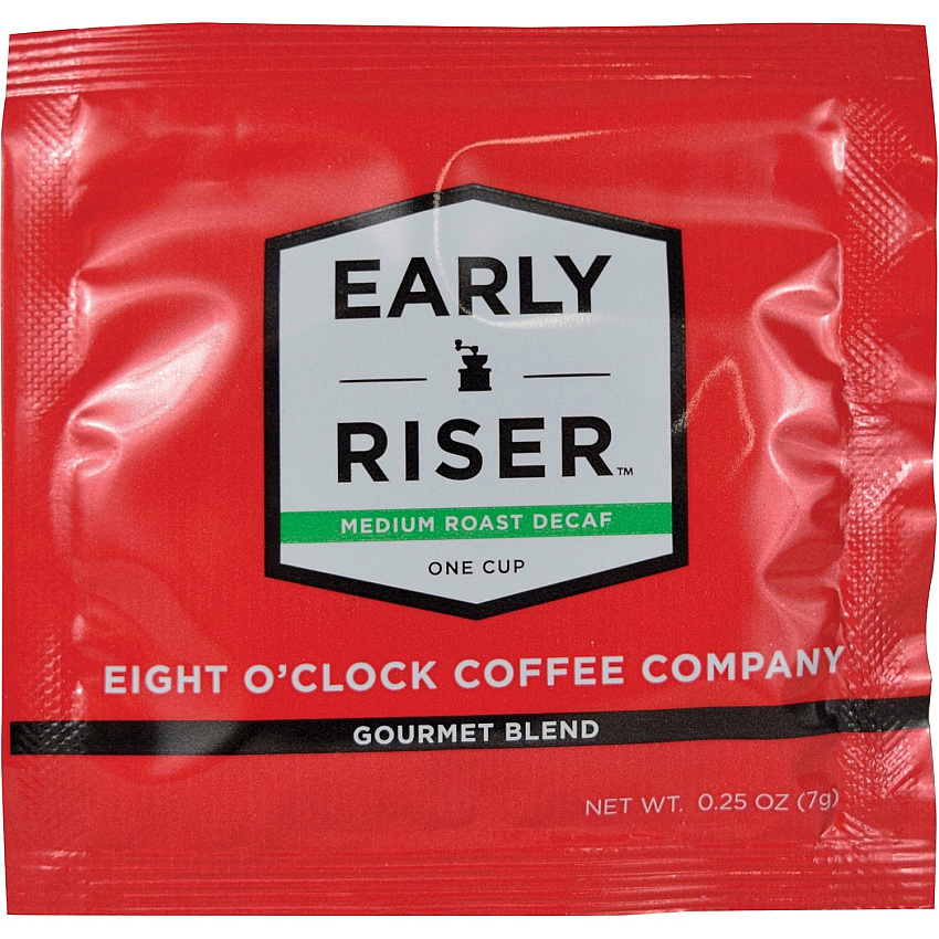 Eight O'Clock Coffee Early Riser Decaf Coffee Medium - Arabica - Decaffeinated - 200 / Carton (CCFEOC1D)