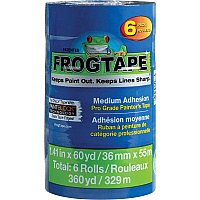 Duck Painter's Tape 20 yd Length x 1.40" Width - Blue - 6 / Pack (242750)