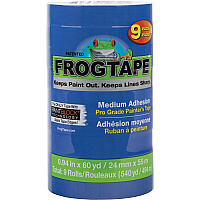 Duck Painter's Tape 20 yd Length x 0.94" Width - Blue - 9 / Pack (242751)