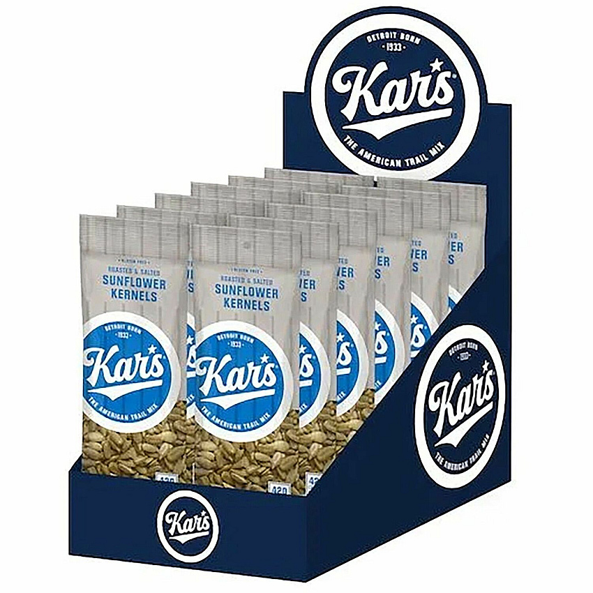 Kar's Roasted & Salted Sunflower Kernels Gluten-free - Roasted & Salted - 2.50 oz - 12 / Box (SN08235)