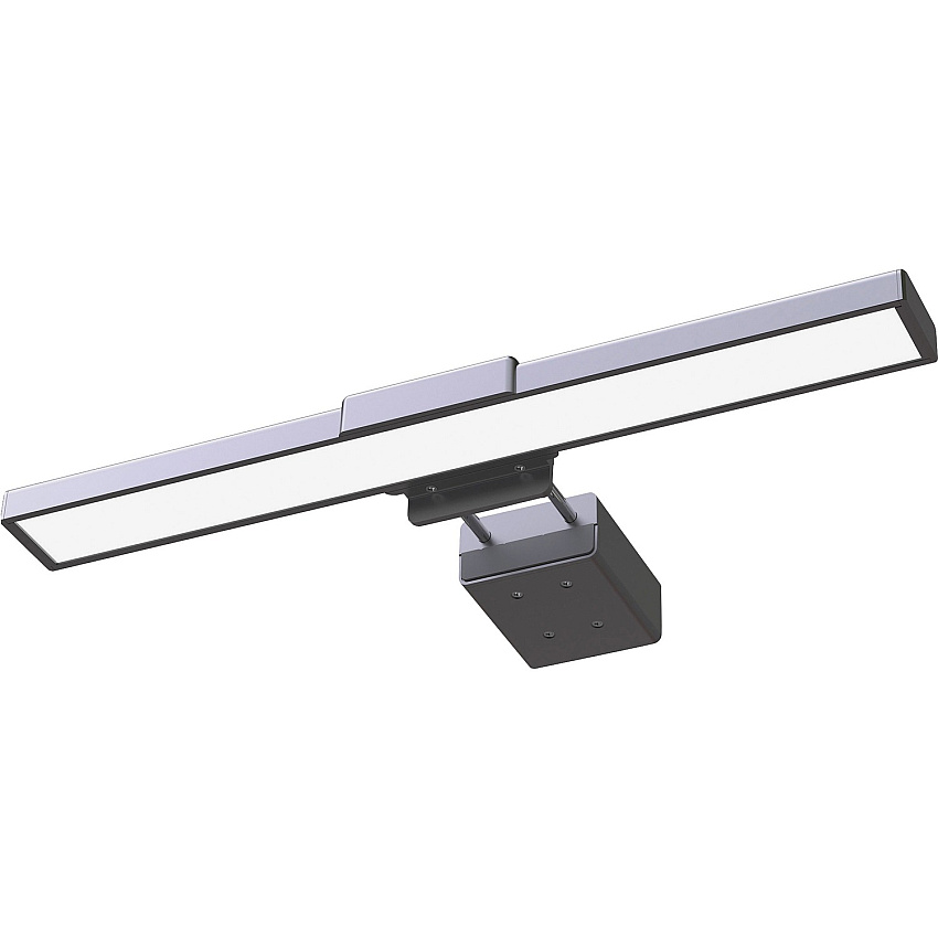 Lorell 11" LED Monitor Lamp 0.9" Height x 3.6" Width - LED Bulb - Built-in Clip, Dimmable, Automatic Off Timer - Black - for LCD Monitor, Desk (LLR03149)