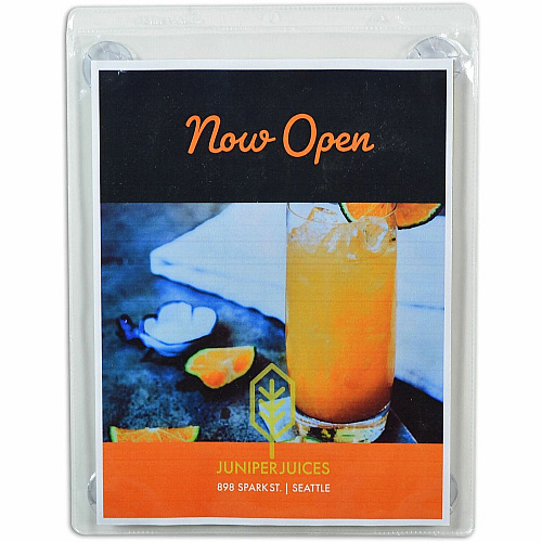 C-Line Heavyweight Display Pocket 9" Width x 12" Height - Heavyweight, Strong, Top Loading, Suction Cup - Clear - 15 / Box (71012)