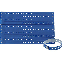 Advantus Colored Vinyl Wristbands Adjustable - 0