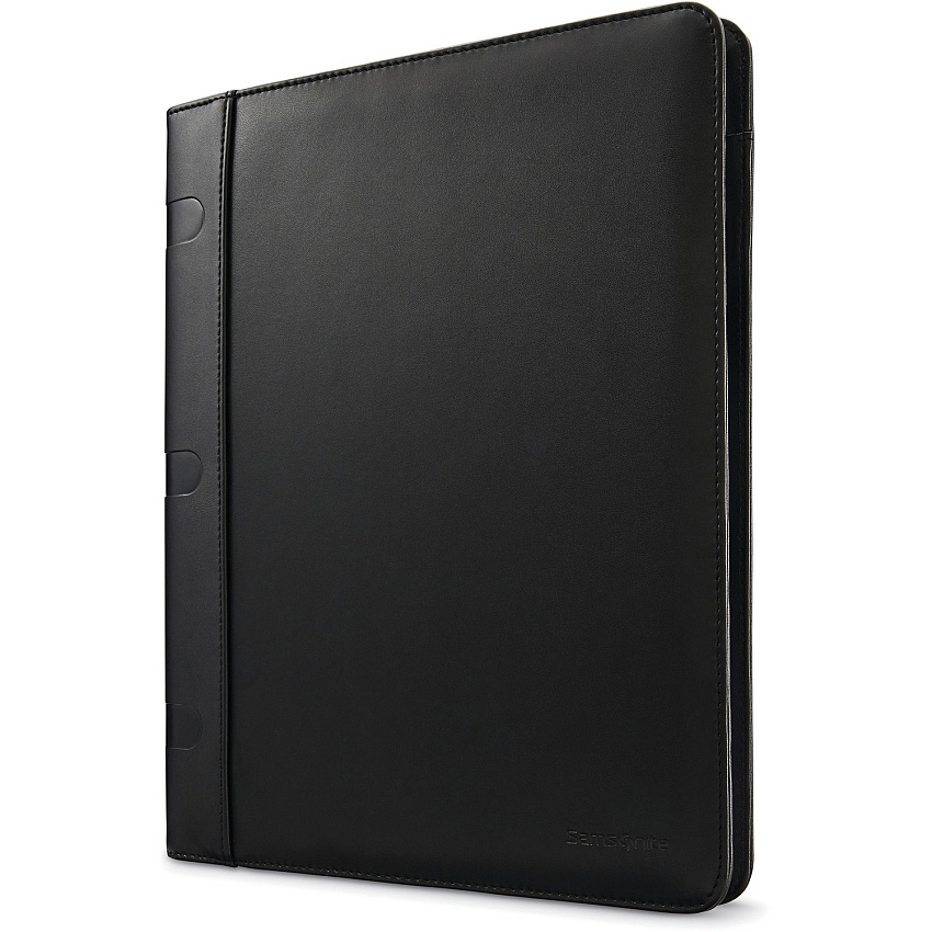 Samsonite Carrying Case (Portfolio) Accessories - Black Genuine Leather Body - 12.5" Height x 0.8" Width x 9.5" Depth - 1 Each (1164681041)