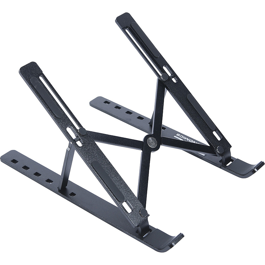DAC Portable and Adjustable Laptop/Tablet Stand Notebook, Tablet, Cell Phone Support - Aluminum Alloy, Silicon - Black (21684)