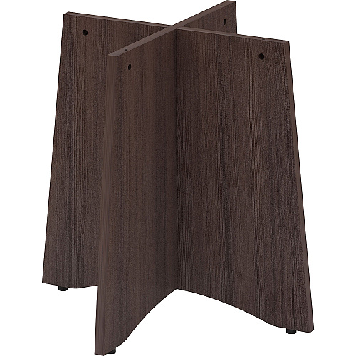 Lorell Essentials Round Conference Table Base Espresso Base - Contemporary Style - 29" Height x 29.50" Width x 29.50" Depth - Assembly Required - 1 Each (LLR18257)