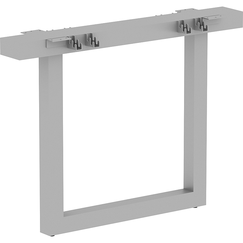 Lorell Relevance Series Middle Unite Leg 28.5" Height x 38.6" Width x 6.3" Depth - Finish: Silver, Powder Coated (LLR16252)