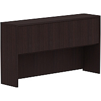 Lorell Essentials Series Stack-on Hutch with Doors 36