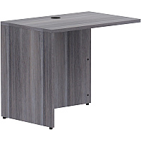 Lorell Essentials Series Return Shell 29.5" Height x 35" Width x 24" Depth Return Shell, x 1" Thickness Top - Finish: Weathered Charcoal Laminate (LLR69594)