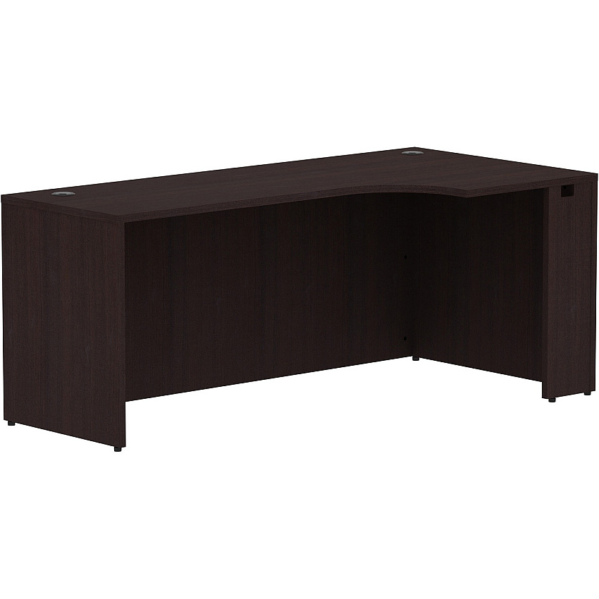 Lorell Essentials Series Right Corner Credenza 29.5" Height x 36" Width x 24" Depth x 72" Length Credenza, x 1" Thickness Top - Finish: Espresso Laminate (LLR18268)