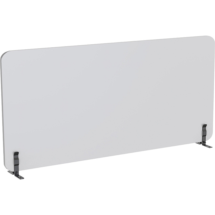 Lorell Acoustic Desktop Privacy Panel 59" Width x 23.6" Height - Polyester Fiber - Light Gray - 1 Each (LLR25962)