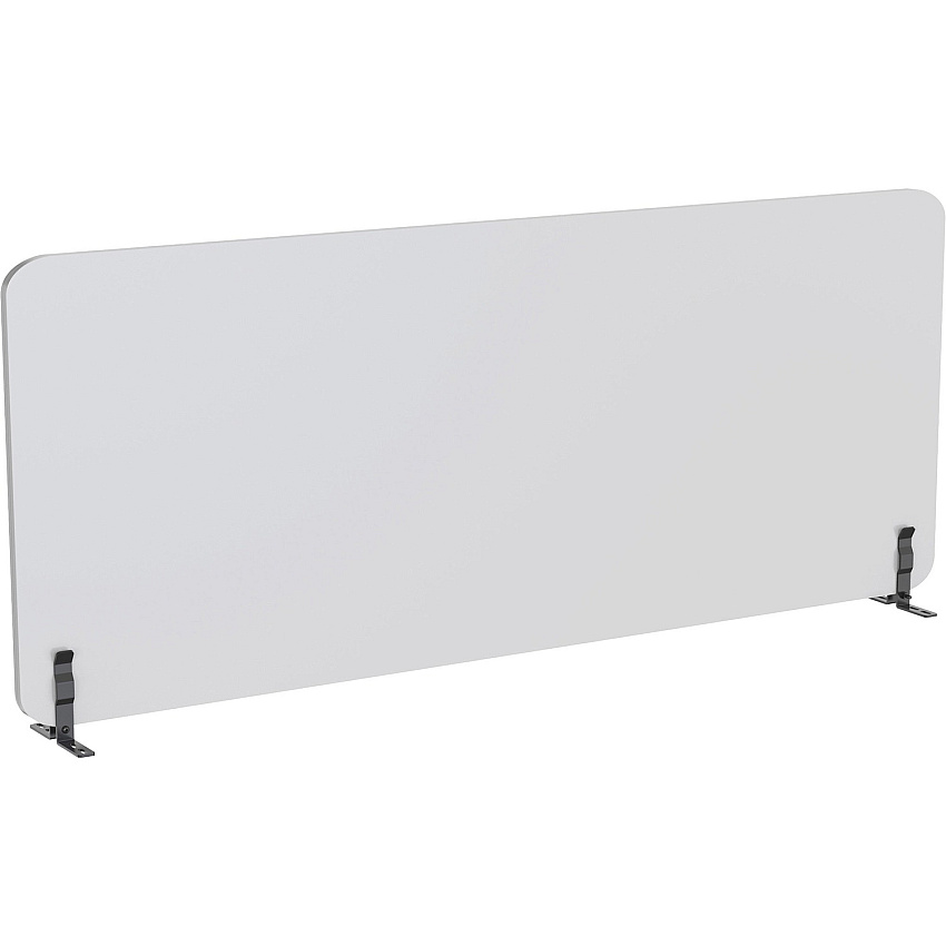 Lorell Acoustic Desktop Privacy Panel 70.9" Width x 23.6" Height - Polyester Fiber - Light Gray - 1 Each (LLR25963)